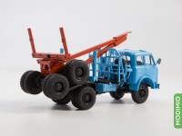 Масштабная модель 1:43 Вездеходный лесовоз МАЗ-509 с прицепом-роспуском, с журналом №45 (Легендарные грузовики СССР)