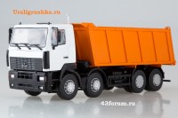 Коллекционная масштабная модель 1:43 Самосвал 8х4  МАЗ-6516 рестайлинг (АИСТ)