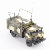 Масштабная модель 1:43 Полевая радиостанция Р-142Н на шасси Горький-66 с журналом №91 (Легендарные грузовики СССР)