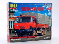 Сборная модель 1:43 Полноприводный бескапотный бортовой автомобиль 6х6 Татра 815V26, Tatra 815V26, перевыпуск (AVD Models)