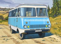 Комплект для самостоятельной сборки 1:43 Автобус ПАГ-2М (AVD Models)