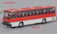 Коллекционная масштабная модель 1:43 автобус Икарус 256.54 красно-белый (Classicbus)