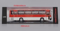 Коллекционная масштабная модель 1:43 автобус Икарус 256.54 красно-белый (Classicbus)