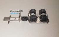 Металлический комплект для сборки 1:43 двухосный полуприцеп-контейнеровоз ЧМЗАП-99874 (Клен)