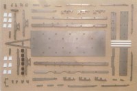 Сборная модель 1:43 Трехосный низкорамный прицеп-тандем (платформа) Hartung-8330, Гартунг-8330 (Клен)