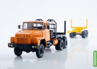 Масштабная модель 1:43 Лесовоз КрАЗ-6437, с журналом №73 (Легендарные грузовики СССР)
