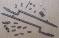 Сборная модель 1:43 Рама двухосного активного полуприцепа -862 для полноприводного автопоезда 10х10 из Миасса -380С-862 (Клен)