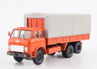 Масштабная модель 1:43 Бортовой трехосный грузовик МАЗ-516Б с тентом, с журналом №92 (Легендарные грузовики СССР)