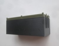 Сборная модель 1:43 Тент высокий для трехосного грузовика Камский-53215, двухосного прицепа из Нефтекамска-8332 (Клен)