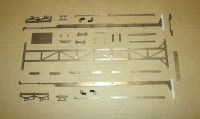 Сборная модель 1:43 Двухосный американский полуприцеп-контейнеровоз со сдвижной системой тележки колес для перевозки одного 40 фт контейнера (Клен)