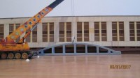 Пластиковая серая ферма арочная безраскосная в масштабе 1:87 (Мастерская Клен)