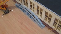 Пластиковая серая ферма арочная безраскосная в масштабе 1:87 (Мастерская Клен)