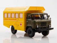 Масштабная модель 1:43 Передвижной стоматологический кабинет КСП-2001 на базе -66, с журналом №59 (Легендарные грузовики СССР)