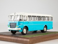 Коллекционная масштабная модель 1:43 Городской автобус Икарус-620, голубой, белый, с журналом №13 (Наши Автобусы. Modimio)