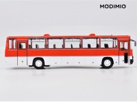 Коллекционная масштабная модель 1:43 Междугородний автобус Икарус-250.59, красно-белый, с журналом №18 (Наши Автобусы. Modimio)