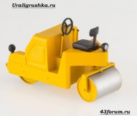 Коллекционная масштабная модель 1:43 Тротуарный виброкаток Д-455 (ModelPro)