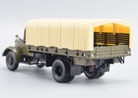 Масштабная модель 1:43 Двухосный бортовой грузовик МАЗ-200Г с журналом №97 (Легендарные грузовики СССР)