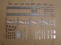 Сборная модель 1:43 Австралийский четырехосный полуприцеп-контейнеровоз с пневмоподвеской (Клен)