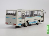Масштабная модель 1:43 Отечественный автобус ПАЗ-4230 "Аврора"с журналом №26 (Наши Автобусы. Modimio)