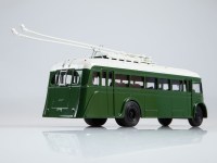 Коллекционная масштабная модель 1:43 Троллейбус ЯТБ-1, зеленый, с журналом №14 (Наши Автобусы. Modimio)