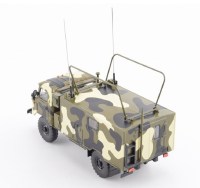 Масштабная модель 1:43 Полевая радиостанция Р-142Н на шасси Горький-66 с журналом №91 (Легендарные грузовики СССР)