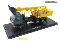 Коллекционная масштабная модель 1:43 Экскаватор-планировщик 6х6 Tatra 815 UDS114A зеленый,  желтый (SSM)