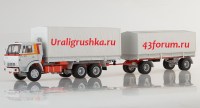 Коллекционная масштабная модель 1:43 43204-10 лесовоз с прицепом-роспуском (Start Scale Models)