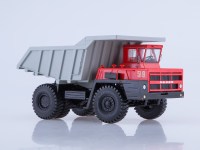Масштабная модель 1:43 Карьерный самосвал БелАЗ-7522, красный, серый (Start Scale Models (SSM)