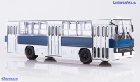 Коллекционная масштабная модель 1:43 Городской автобус Икарус-260 бело-синий (Советский Автобус)