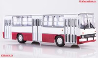 Коллекционная масштабная модель 1:43 Городской автобус Икарус-260 бело-красный (Советский Автобус)