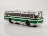 Масштабная модель 1:43 Междугородний автобус ЛАЗ-699Р, белый, зеленый, Советский Автобус (СОВА)