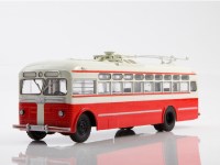 Масштабная модель 1:43 Послевоенный троллейбус МТБ-82Д с журналом №34 (Наши Автобусы. Modimio)