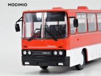 Коллекционная масштабная модель 1:43 Междугородний автобус Икарус-250.59, красно-белый, с журналом №18 (Наши Автобусы. Modimio)