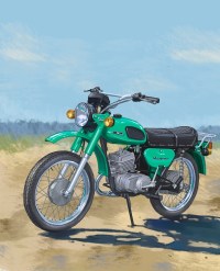 Масштабная модель 1:24 Советский мотоцикл ММВЗ-3.112.12 с журналом №50 "Наши Мотоциклы" (MODIMIO Collections)