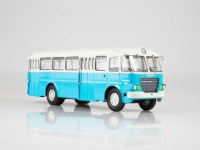 Коллекционная масштабная модель 1:43 Городской автобус Икарус-620, голубой, белый, с журналом №13 (Наши Автобусы. Modimio)