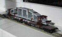 Пластиковая серая ферма арочная безраскосная в масштабе 1:87 (Мастерская Клен)