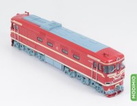 Масштабная модель 1:87 Советский тепловоз ТЭП60 с журналом №7 (Наши Поезда. Modimio)