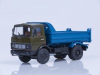 Коллекционная масштабная модель 1:43 Грузовой автомобиль МАЗ-5551 ранний, хаки, синий (АИСТ)