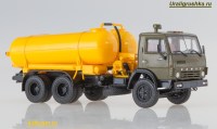 Коллекционная масштабная модель 1:43 Вакуумная машина КО-505 на  шасси КАМАЗ-53213, кабина хаки (АИСТ)