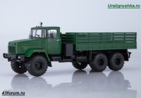 Коллекционная масштабная модель 1:43 Бортовой автомобиль 6х6 КрАЗ-260, поздний, без тента, зеленый, (АИСТ)