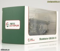 Коллекционная масштабная модель 1:43 Гвардейский миномет Катюша БМ-13 6х6 Studebaker US6 (Автоистория (АИСТ)