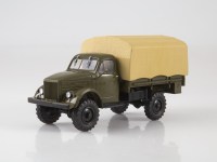 Масштабная модель 1:43 Бортовой автомобиль 4х4 Горький-63 с тентом (Автоистория (АИСТ)