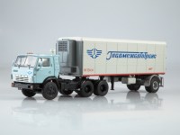Масштабная модель 1:43 Седельный тягач 6х4 КамАЗ-54112 с полуприцепом Alka-N13CH "Главмежавтотранс" (Автоистория АИСТ)