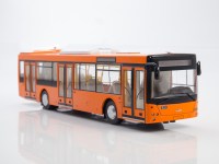 Масштабная модель 1:43 Городской низкопольный автобус МАЗ-203 оранжевый, Автоистория (АИСТ)