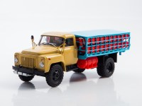Масштабная модель 1:43 Специальный автомобиль 4х2 для перевозки газовых балонов ГТК-40, А-569 на шасси Горький-53, Автоистория (АИСТ)