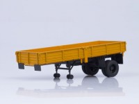 Коллекционная масштабная модель 1:43 ЗиЛ-130В1 бежевый с полуприцепом ОдАЗ-885 желтый (АИСТ)