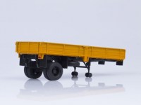 Коллекционная масштабная модель 1:43 ЗиЛ-130В1 бежевый с полуприцепом ОдАЗ-885 желтый (АИСТ)