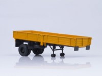 Коллекционная масштабная модель 1:43 ЗиЛ-130В1 бежевый с полуприцепом ОдАЗ-885 желтый (АИСТ)