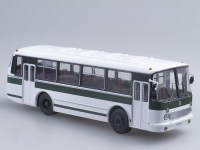 Коллекционная масштабная модель 1:43 Автобус ЛАЗ 695Р бело-зеленый (СОВА)