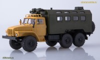 Коллекционная масштабная модель 1:43 Миасский автомобиль 4320 КУНГ К-4320, желтый, зеленый (АИСТ)